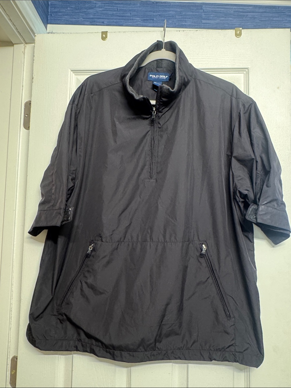 Polo Golf by Ralph Lauren Black Windbreaker Pullover
